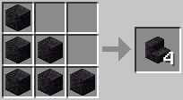 Cách chế tạo cầu thang đá đen trong minecraft