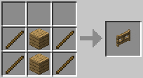 Cách chế tạo cổng rào gỗ trong minecraft