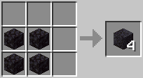 Cách chế tạo đá đen được đánh bóng trong minecraft