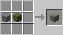 Cách chế tạo gạch đá phủ rêu trong minecraft