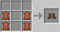 Cách chế tạo giày trong minecraft