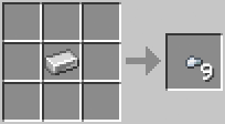 Cách chế tạo ra hạt sắt trong minecraft