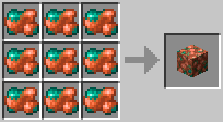 Cách chế tạo khối đồng thô trong minecraft