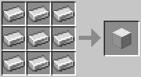 Cách chế tạo khối sắt trong minecraft