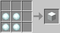 Cách chế tạo khối tuyết trong minecraft