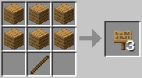 Cách chế tạo tấm biển trong minecraft