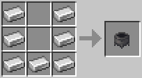 Cách chế tạo vạc trong minecraft