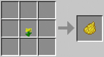 Cách chế tạo ra bột nhuộm vàng trong minecraft