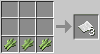 Cách chế tạo ra giấy trong minecraft